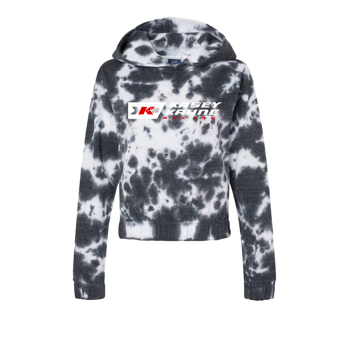 Women's KKR Block Logo Fleece Tie-Dyed Crop Hoodie – KKR / KSP Store