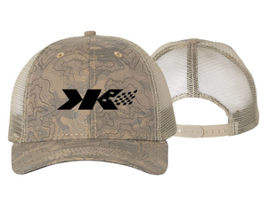 KKR Logo DRI DUCK Trucker Cap - Khaki